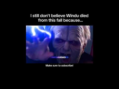 Did Mace Windu survive the fall? 🤯🔥#shorts #starwars