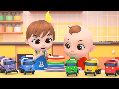 Learn Colors with Tayo🌈 | Colorful Concrete Mixer Song | Tayo Songs for Kids