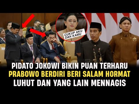 Detik" Jokowi Bikin Histeris Hadirin, Puan Terharu, Luhut Nangis, Prabowo Sungkem