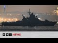 Ukrainian Naval Drone Attack on Russian Ship