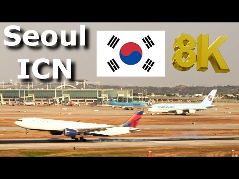 Seoul Incheon 3 A380's in 8K Sony A1 Test