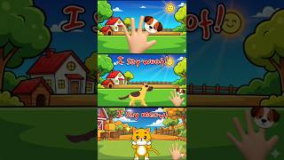 Finger Family Dog and Cat Sounds Kids Song Animal Sounds Short CocomomoKidsTV