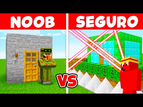 NOOB vs PRO de CASA SEGURA NO MINECRAFT!