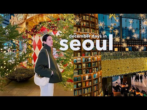 seoul's christmas decor is on another level! 🎄 cozy introvert day, mom & son date | korea vlog