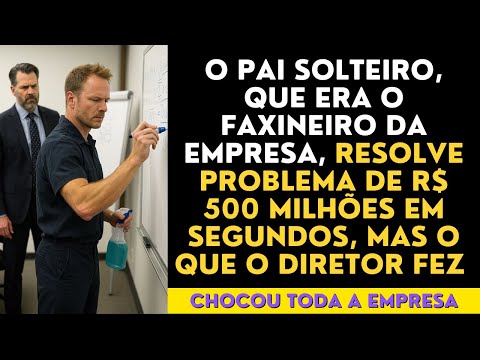 O Pai Solteiro, que era o faxineiro da empresa, Resolve Problema de R$ 500 Milhões, Mas o Que...