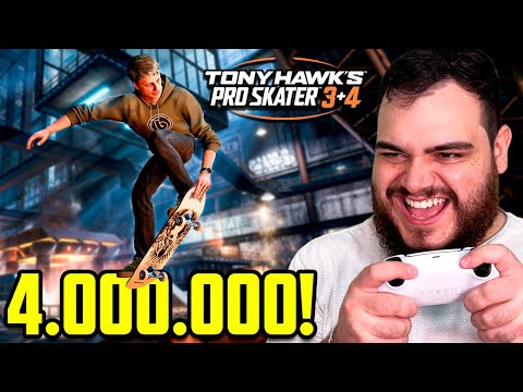SAIU! Jogando TONY HAWK 3+4 no PS5 e fazendo COMBOS DE MILHÕES!