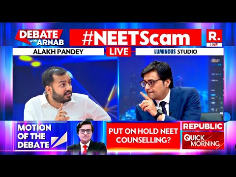 Alakh Sir Debate with Arnab Goswami || Republic World || NEET SCAM 2024 || NTA