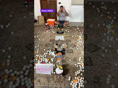 FOOD trick shot #2! *INSANE* w Trickshotdav #shorts