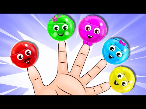 Finger Family Song With Colorful Lollipops :🖐️🍭 More Kids Songs And Rhymes