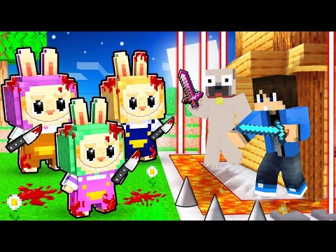 IJESZTŐ LABUBUK vs VÉDETT HÁZ A MINECRAFTBAN!