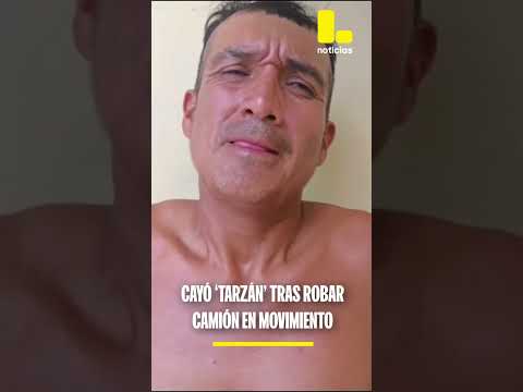 Alias 'Tarzán' cae tras robar camión en movimiento