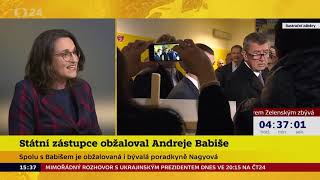 St.zástupce obžaloval A.Babiše (redaktorka, Reportéři ČT-J.Neumannová)