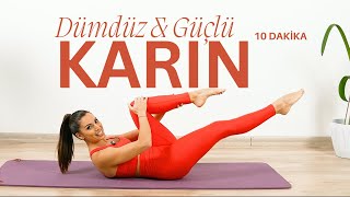 DÜMDÜZ, SIKI ve GÜÇLÜ BİR KARIN (ORTA SEVİYE, EKİPMANSIZ) - TUĞÇE İRTEM
