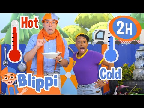 Blippi and Meekah's Hot or Cold Game! 🔥 Fun Temperature Adventure! | Learning Videos for Kids 🔵🟠