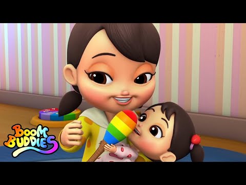 Rock A Bye Baby | Musicas infantil | Desenho animado | Boom Buddies Português | Educação