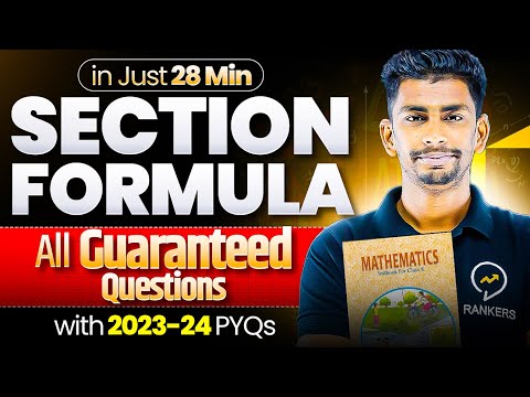 Complete section formula in one shot | Class 10 Math | Guaranteed questions for Boards 2025