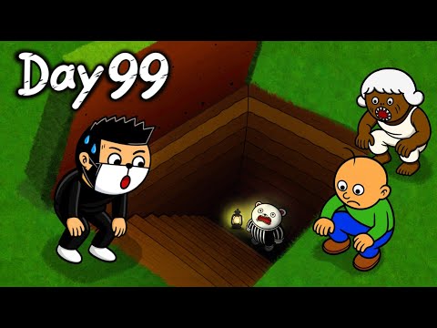 สร้างฐานลับใต้ดิน 99 คืนในป่า 🌲 Roblox