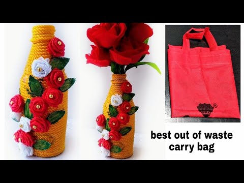 DIY/ Flower pot out of waste material/Best out of waste idea
