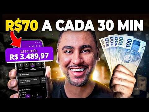 RECEBA R$70 A CADA 30 MINUTOS COM CELULAR - 500/Dia (Dinheiro online)