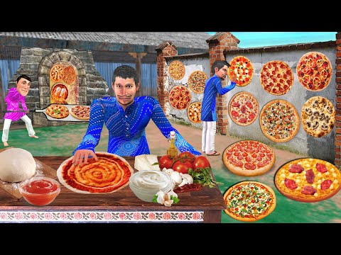 Pizza Deewar Cooking Pizza On Wall Street Food Hindi Kahaniya Hindi Stories Hindi Moral Stories