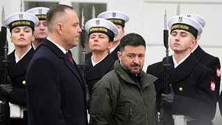 YouTube video thumbnail: Poland-Ukraine Row Is 'not Helpful' and Plays Into Putin's Hands, Brussels Warns
