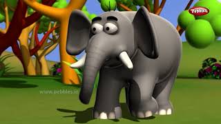 Animal Rhymes in Gujarati | બાળકોના ગીતો | Animal Songs for Children | Pebbles Gujarati