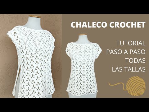 Cómo tejer chaleco a crochet paso a paso en cualquier talla