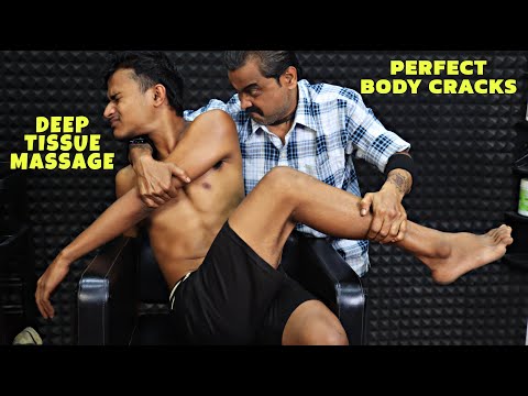 Full Body Oil Massage & Chiropractic Body Cracks | Head Massage & Neck Crack | Spine Cracking ASMR