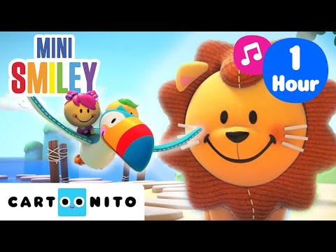 Welcome to the Jungle! 🎶 | 1 Hour of Calming Songs for Toddlers | Mini Smiley | @cartoonito