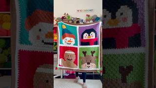 My Christmas C2C Window Blanket is Reversible!