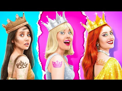 PRINCESS KAYA VS MISKIN VS GIGAKAYA || Cara Menjadi Populer | Kiat-Kiat Mahal VS Murah oleh 123 GO!