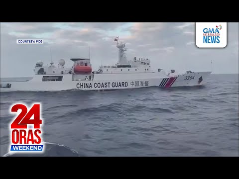 EXTENDED VERSION: China Coast Guard vessel na itinaboy ng BRP CABRA, Gumamit daw...| 24 Oras Weekend