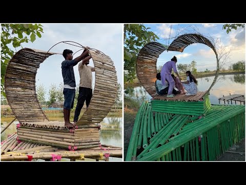 Bamboo heart 💓 DIY For Seating with your Best one 1️⃣ Viral Video #post #crafts #make