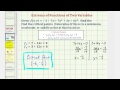 Critical Points and Their Classification