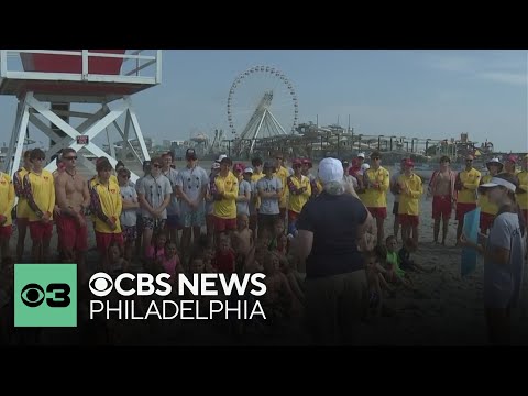 YouTube video thumbnail: New Jersey's Wildwood Beach Patrol Now Outfitted With High-Tech Material Offering Sun Protection