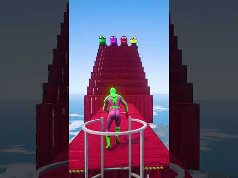 GTA 5 Epic Water Ragdolls | Spider-Man Jumps / Fails ep.2637 #shorts