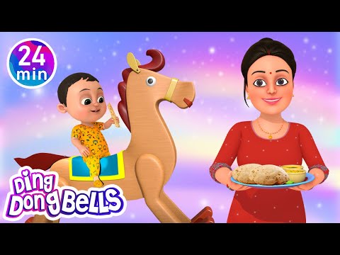 Mummy Ki Roti Gol Gol + 9 More Rhymes in Hindi | Nursery Rhymes | Ding Dong Bells