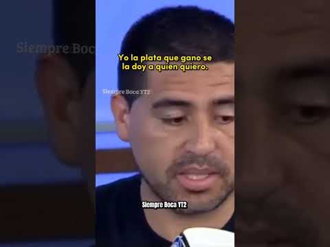 #riquelme cuenta que la 12 le pedía plata y él... #bocajuniors