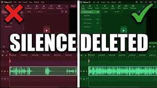 Remove Silence in Filmora 15 in 30 Seconds