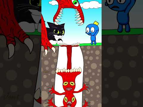 Top 3 Blue Outwitted The Monsters vs Maxwell Cat #2 | Funny animation🤣🤣🤣 #shorts #cartoon #story
