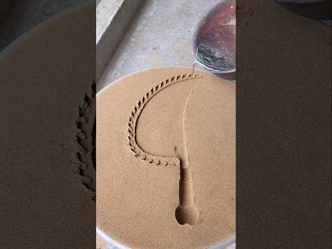 #amazing #satisfying #experiment #metal #art #diy #artandcraft صناعات صب علي الرمال صهر المعادن جديد