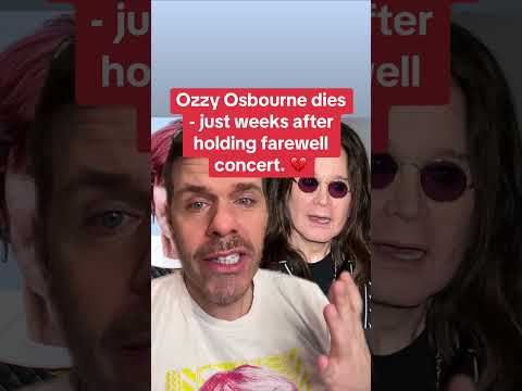 Ozzy Osbourne Dies - Just Weeks After Holding Farewell Concert. He Was 76 Years Old And His Family Says:
