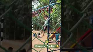Junior Soldier #soldier #sportive #pavankalyan#sports #gym #gymmotivation #garden #kids #opengym