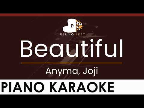 Anyma, Joji – Beautiful – HIGHER Key (Piano Karaoke Instrumental)