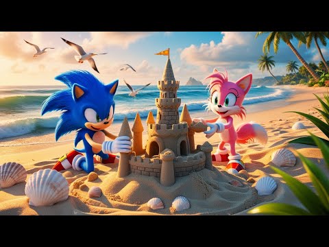 Sonic & Amy’s Summer Beach Party - Who Builds the Best Castle? 🤔🏝️ -  Sonic The Hedgehog 3 Animation