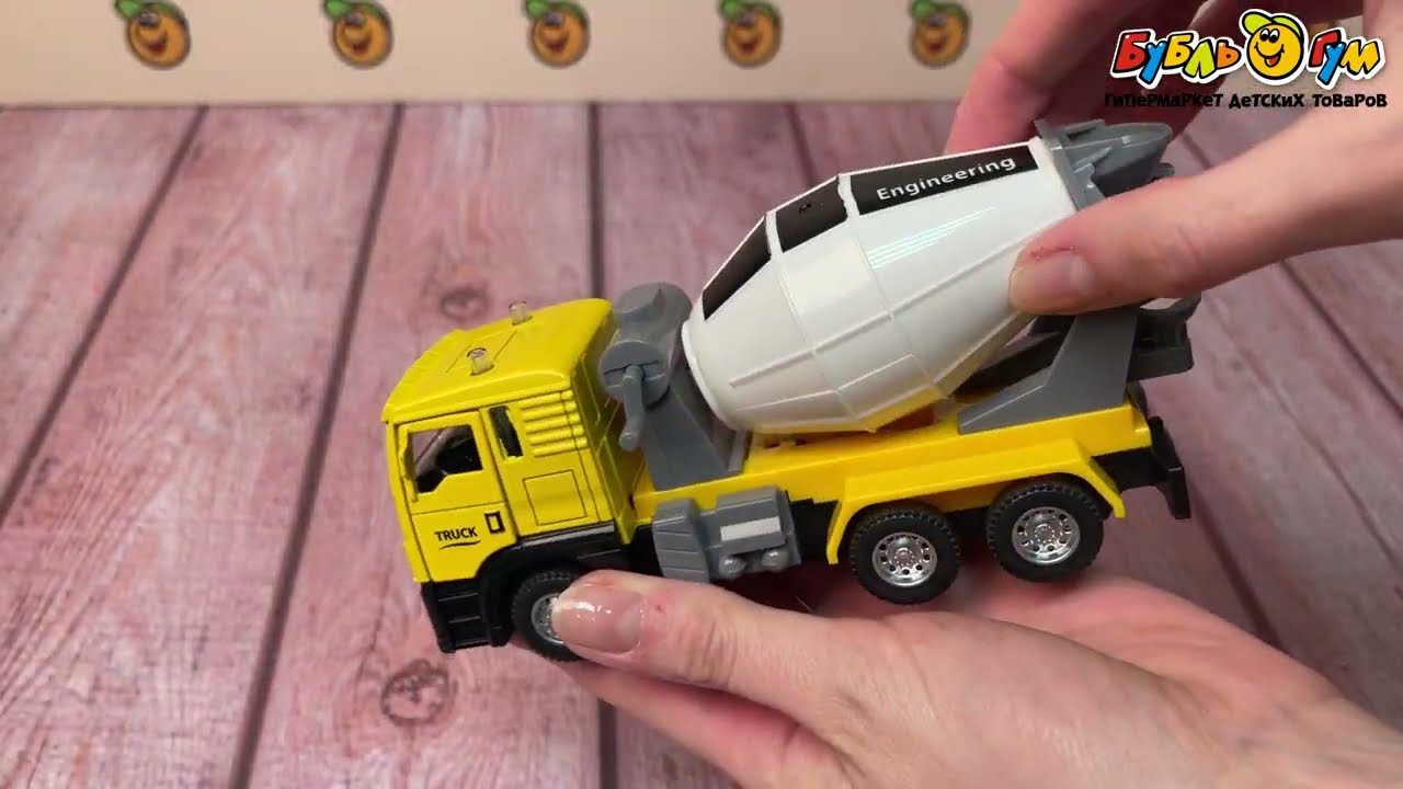 Модель авто Стройка со световыми и звуковыми эффектами 1:32 в ассортименте - видео