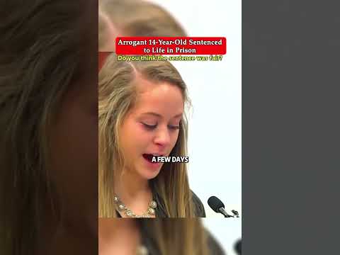 Arrogant 14-Year-Old Sentenced to Life in Prison #crime