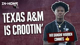 NINE commits in the month of June! | Receiver Damani Warren picks the Ags