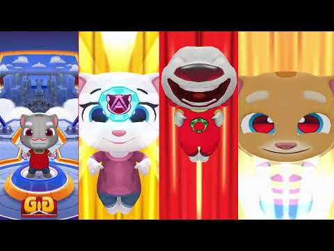 TALKING TOM HERO DASH -- ALL HERO CHARACTER SAVE ALL SUPER  HERO FUN RUN