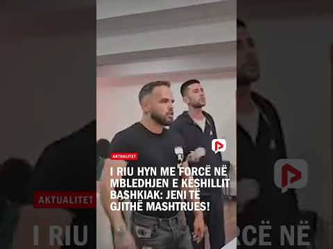I riu hyn me forcë në mbledhjen e Këshillit Bashkiak: Jeni të gjithë mashtrues!